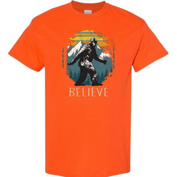 Sasquatch Believe Mountains Bigfoot Short Sleeve - Picture 6 of 10